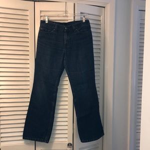 Vintage Levi’s blue jeans 518 superlow boot cut,size 9 Junior short